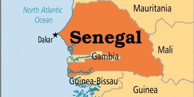 Senegalas pasaulio žemėlapis
